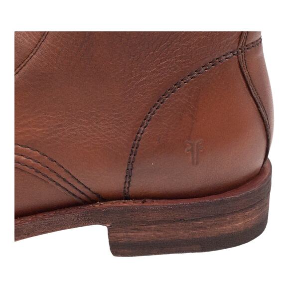 Frye Veronica Combat Boots  Leather Lace Up Heeled Red Clay Women's  8.5 - Picture 6 of 13